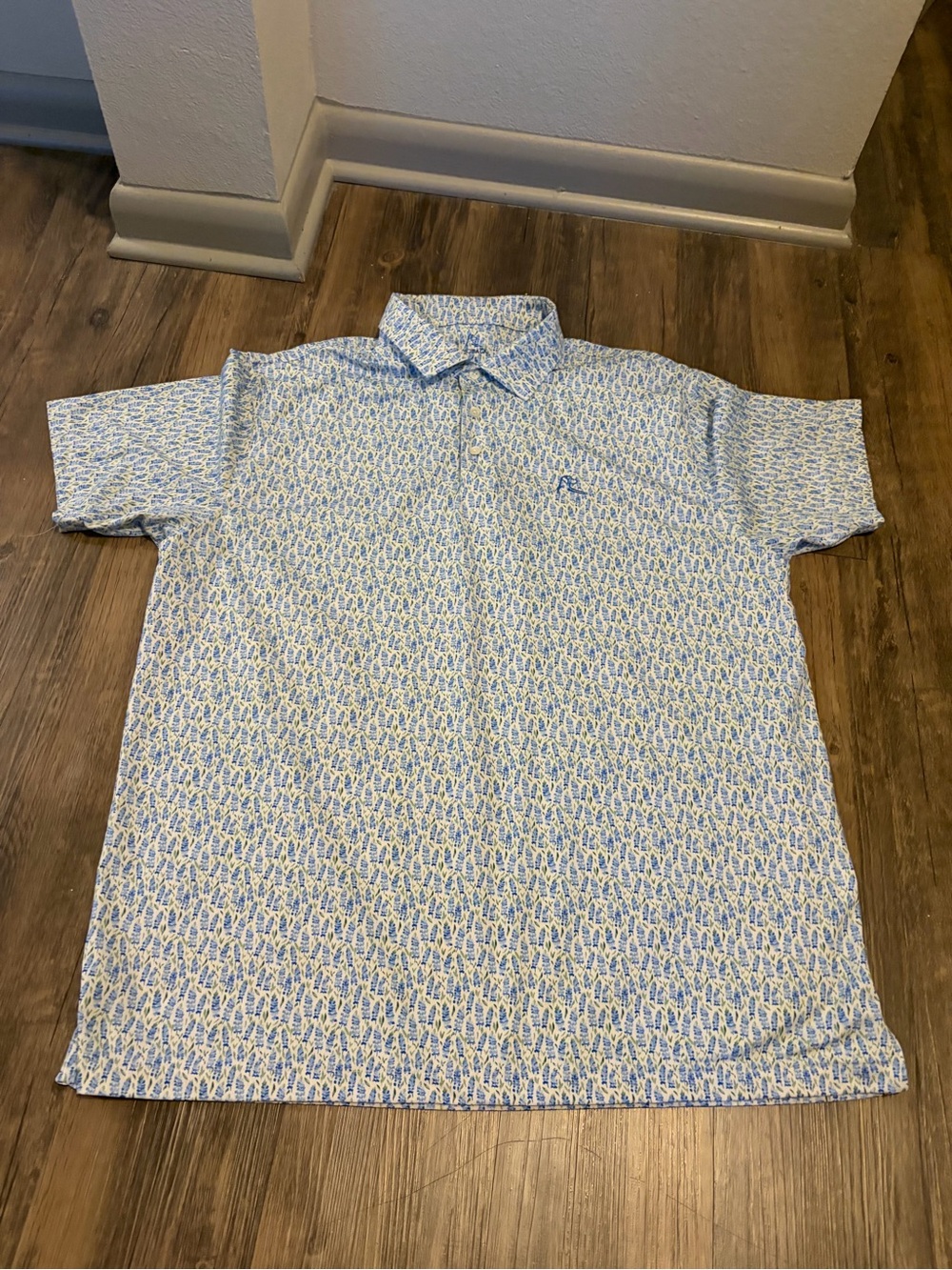 Rhoback The Blue Bonnet 2.0 Men's Short Sleeve Performance Polo XL